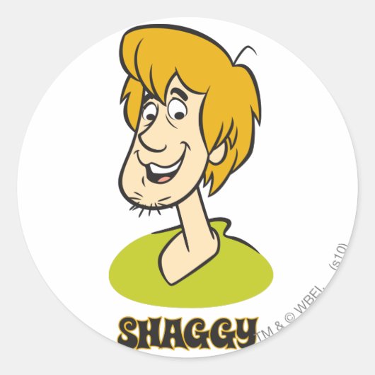 Shaggy Nameグラフィック ラウンドシール (正面)