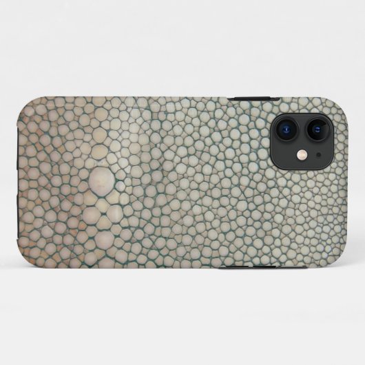Shagreenベージュ色 Case-Mate iPhoneケース (裏面(横))