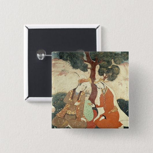 Shahアッバースの時代からの場面galante I 缶バッジ (正面&裏面)