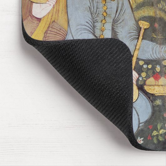 ShahアッバースIおよび宮廷人 マウスパッド (コーナー)