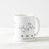 Shahペプチド名mug コーヒーマグカップ (正面右)