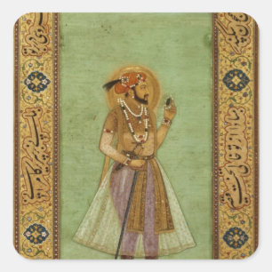Shah Jahan 1631年、Mughalのポートレート スクエアシール