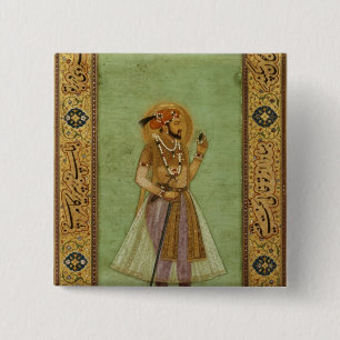 Shah Jahan 1631年、Mughalのポートレート 缶バッジ