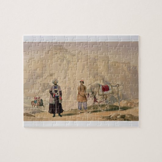 Shah Shoojan第2 Jannaのイギリスの司令官 ジグソーパズル (横)