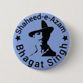Shaheed-e-Azam Bhagat Singh 缶バッジ (正面)
