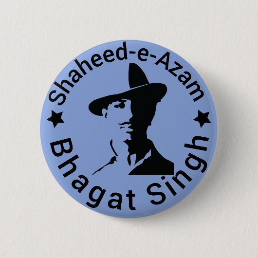 Shaheed-e-Azam Bhagat Singh 缶バッジ (正面)