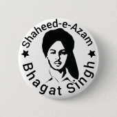 Shaheed-e-Azam Bhagat Singh 缶バッジ (正面)