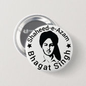 Shaheed-e-Azam Bhagat Singh 缶バッジ (正面&裏面)