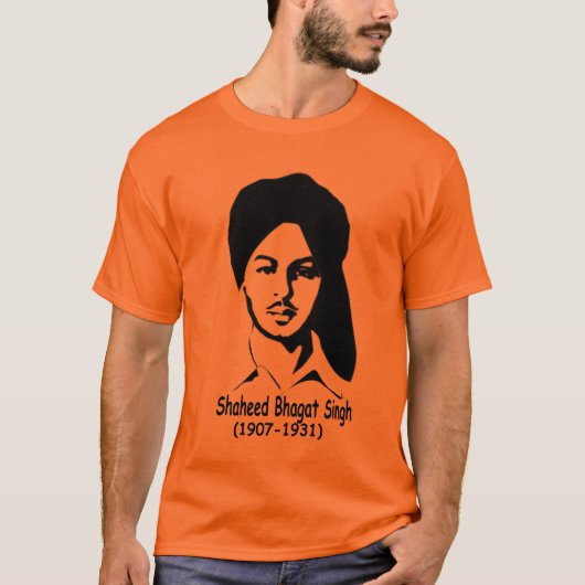 Shaheed-e-Azam Bhagat Singh Tシャツ (正面)