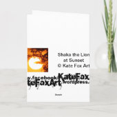 Shaka日没のライオン カード (裏面)
