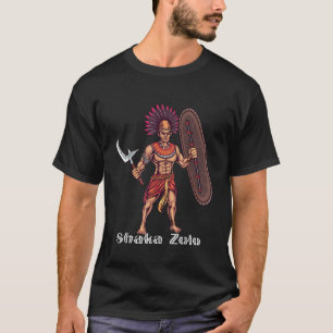 Shaka Zulu African Warrior Leader African King Jun Tシャツ