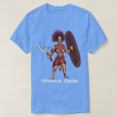 Shaka Zulu African Warrior Leader African King Jun Tシャツ (デザイン正面)
