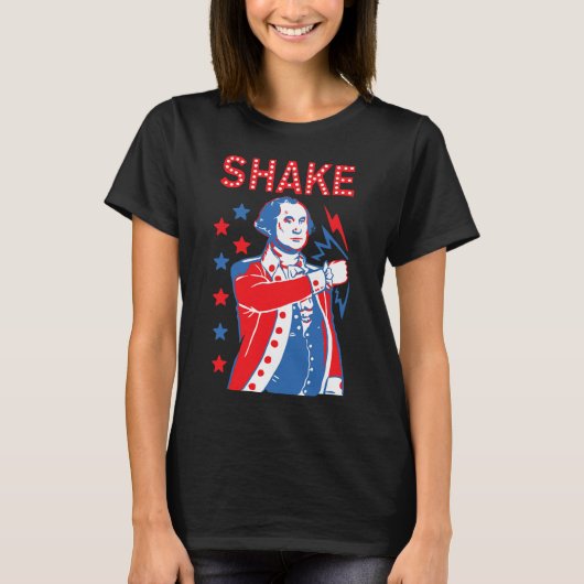Shake And Ke Drink American Presidents Happy 4t Tシャツ (正面)