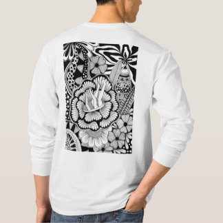 Shake It Out – Black and White Hand-Drawn Art Tシャツ