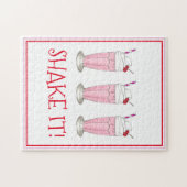 Shake It! Pink Strawberry Ice Cream Milkshake ジグソーパズル (横)