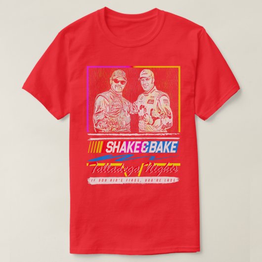 SHAKE N BAKEレースデイカラーウェイ Tシャツ (デザイン正面)