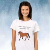Shake off stress your with horses tシャツ