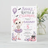 Shake Rattle & Celebrate 5歳の誕生日 招待状 (スタンド正面)