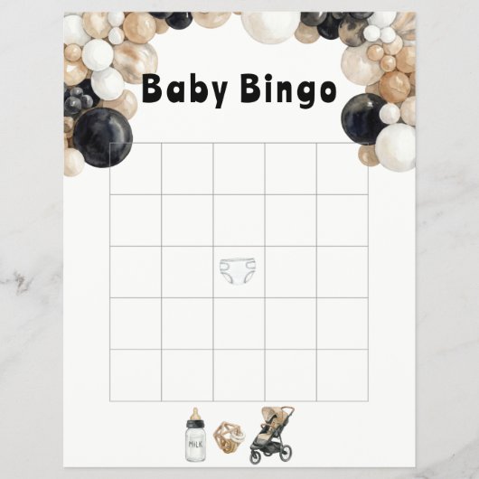 Shake, Rattle, Roll & Balloon Arch Baby Bingo チラシ (正面)