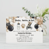 Shake, Rattle, Roll & Balloon Arch Baby Shower 招待状 (スタンド正面)