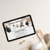 Shake, Rattle, Roll & Balloon Arch Baby Shower 招待状