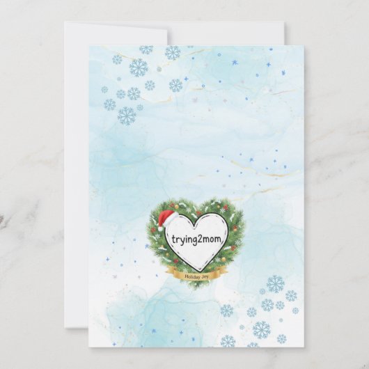 Shake Things Up Holiday Fun, Snow Globe Fox  招待状 (裏面)