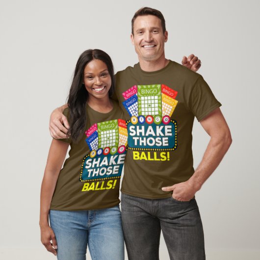 Shake Those Balls  Funny Bingo Player Tee Bingo Tシャツ (ユニセックス)