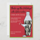 Shake Up The Holidays カクテルパーティー招待状 招待状 (正面)