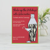 Shake Up The Holidays カクテルパーティー招待状 招待状 (スタンド正面)