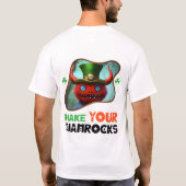 Shake Your Shamrocks - Leprechaunのおもしろいポット Tシャツ (裏面)