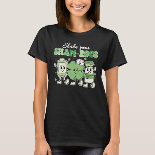 Shake Your Shamrocks Sham rocs St Patrick's Day Nu Tシャツ (正面)