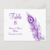 Shake Your Tail Feages Table Number (violet) ポストカード (裏面)