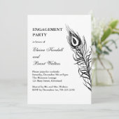 Shake your Tail Featers婚約パーティ（白） 招待状 (スタンド正面)