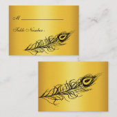 Shake Your Tail Featers座席表(金ゴールド) プレイスカード (正面/裏面)