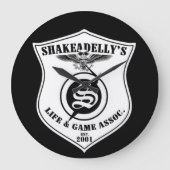 Shakeadellys_Uhr_Logo ラージ壁時計 (正面)