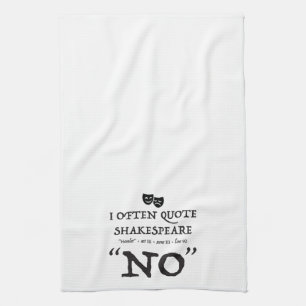 Shakespear "いいえ"台所タオル キッチンタオル