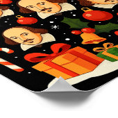 Shakespeare English Literature Christmas Tree Xmas ポスター (角)