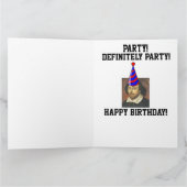 SHAKESPEARE FUNNY BIRTHDAY greetng card サンキューカード (内部)