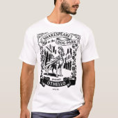 Shakespeare in the Dog Park - Othello - Great Dane Tシャツ (正面)