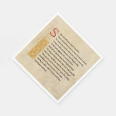 Shakespeare Macbeth Act V Scene V – サウンドとフューリー スタンダードランチョンナプキン (角)