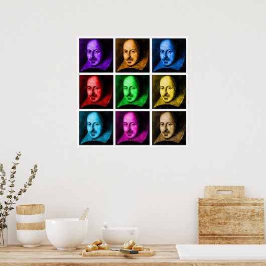 Shakespeare Pop Art ポスター (キッチン)