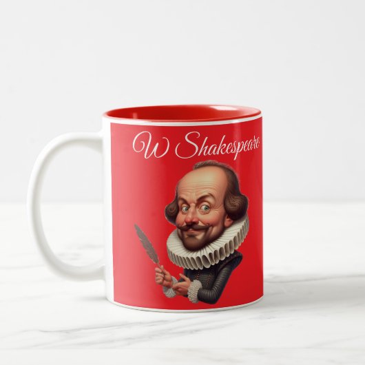 Shakespeare quote coffee Mug ツートーンマグカップ (左)