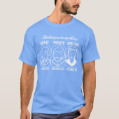 Shakespeare quote Hamlet spoiler teacher gift funn Tシャツ (正面)