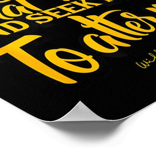 Shakespeare Quote Much Ado About Nothing Gift Play ポスター (角)