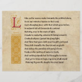 Shakespeare Sonnet 60 (LX) on Parchment チラシ (正面)
