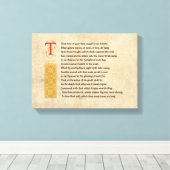 Shakespeare Sonnet 73(LXXIII) on Parchment キャンバスプリント (インサイチュ (ウッドフロア))