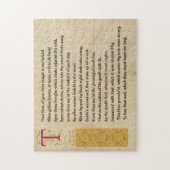 Shakespeare Sonnet 73(LXXIII) on Parchment ジグソーパズル (縦)