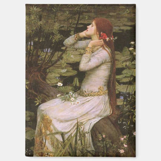 Shakespearean Ophelia: Romantic Victorian Era Art マグネット (正面)