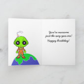 Shakespearian w/ Alien Birthday Card by Jo Images 案内状 (内部)
