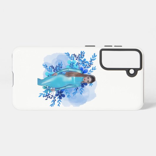 Shakira Blue Samsung Galaxyケース (裏面横)